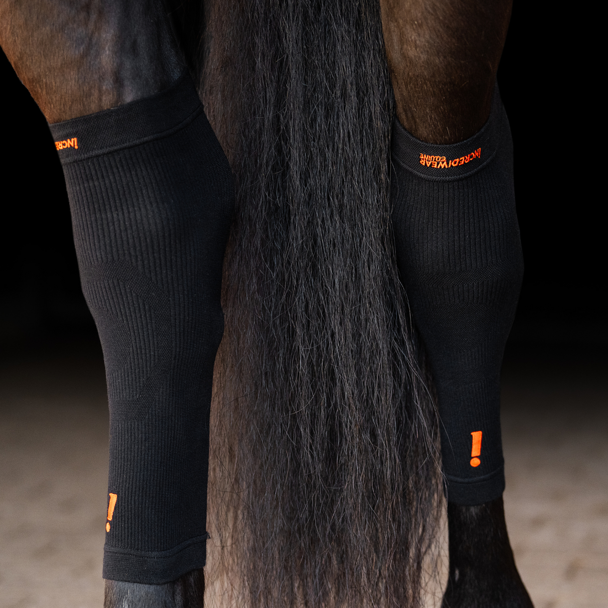 INCREDIWEAR CIRCULATION HOOF SOCKS - BLACK