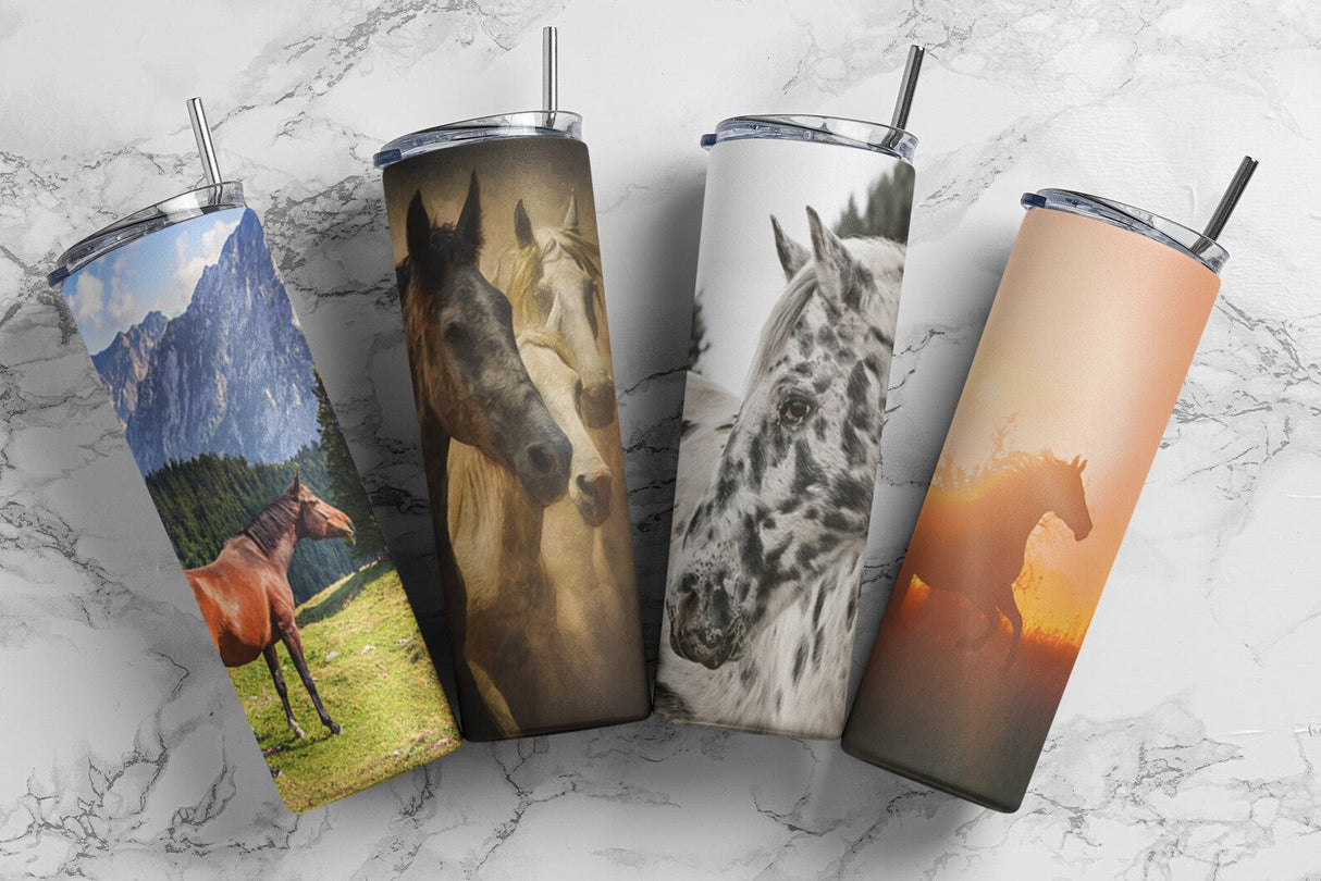 Equestrian 20oz Skinny Tumbler - Design 23