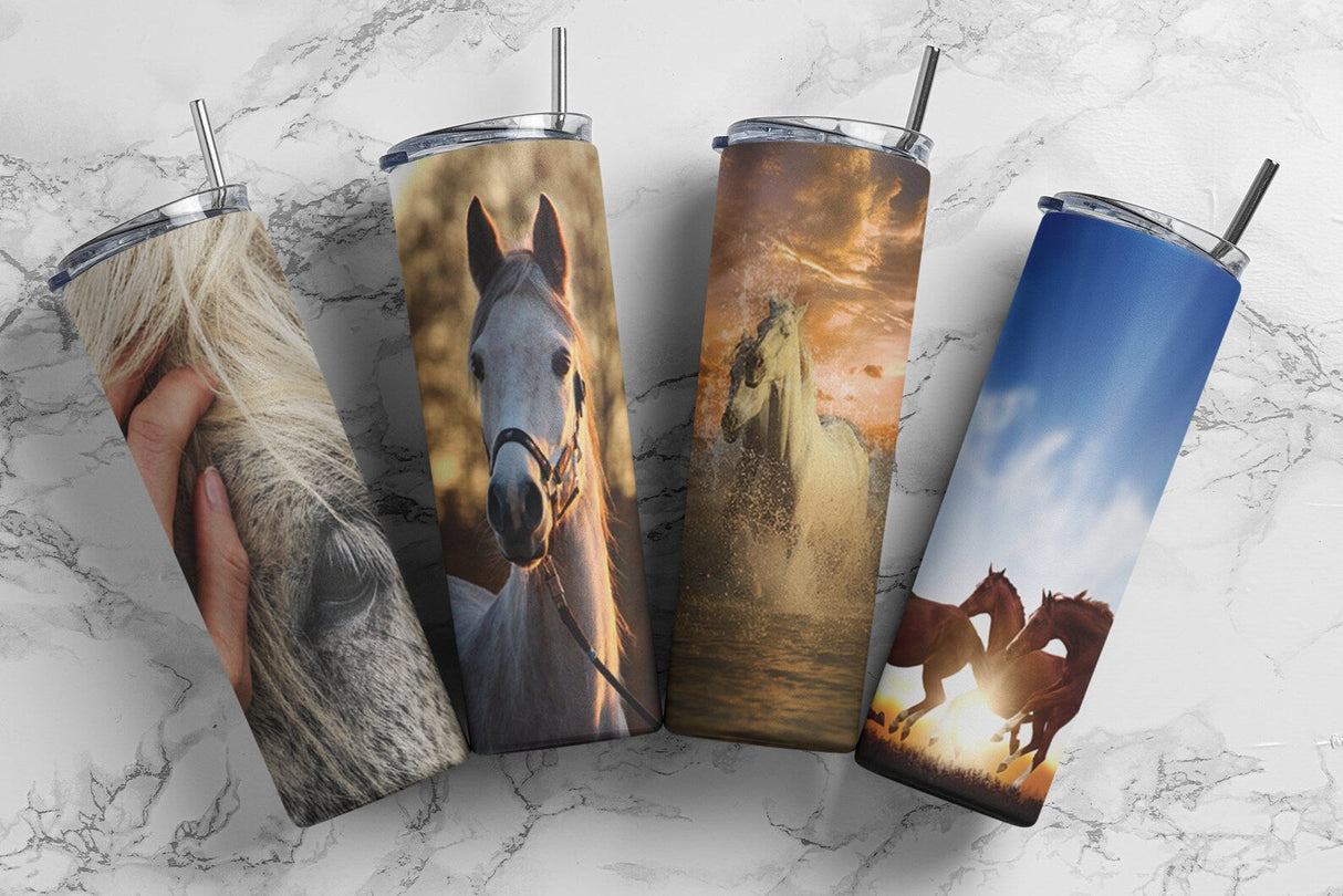 Equestrian 20oz Skinny Tumbler - Design 2