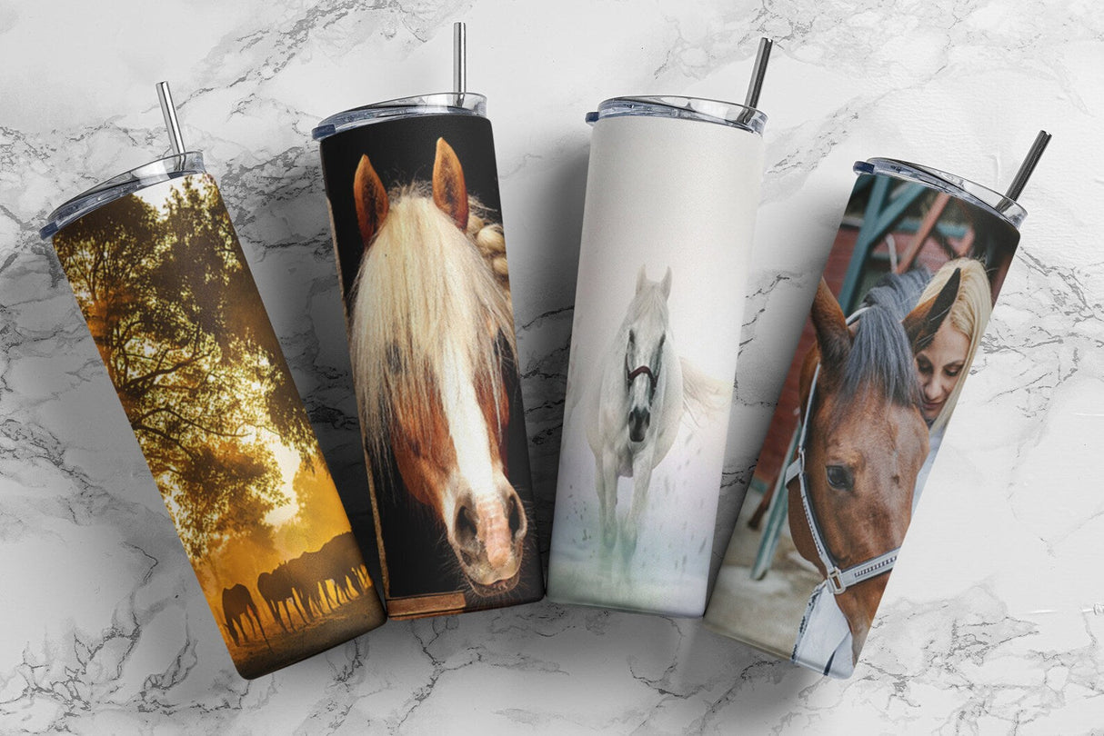 Equestrian 20oz Skinny Tumbler - Design 23