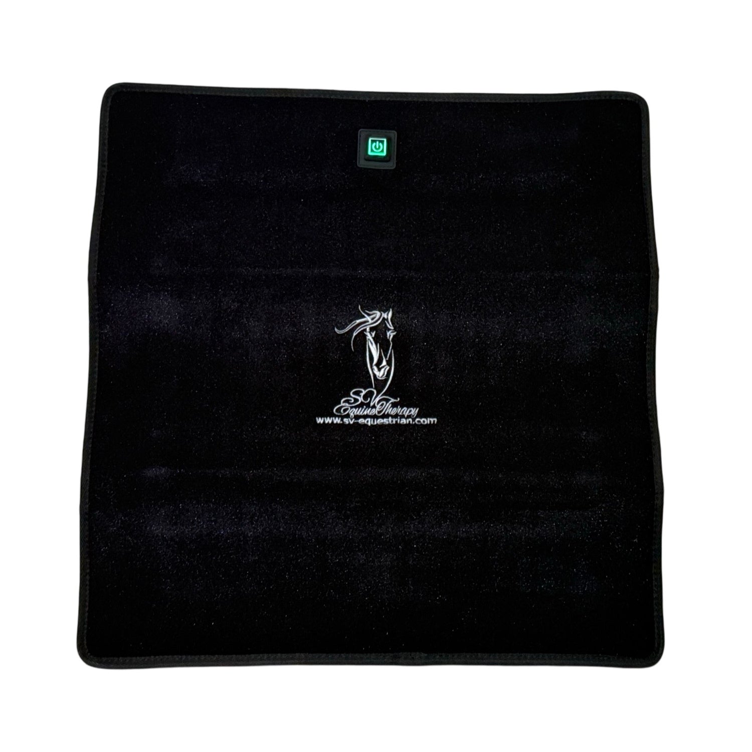 Cordless square light therapy pad for horses with back pain
