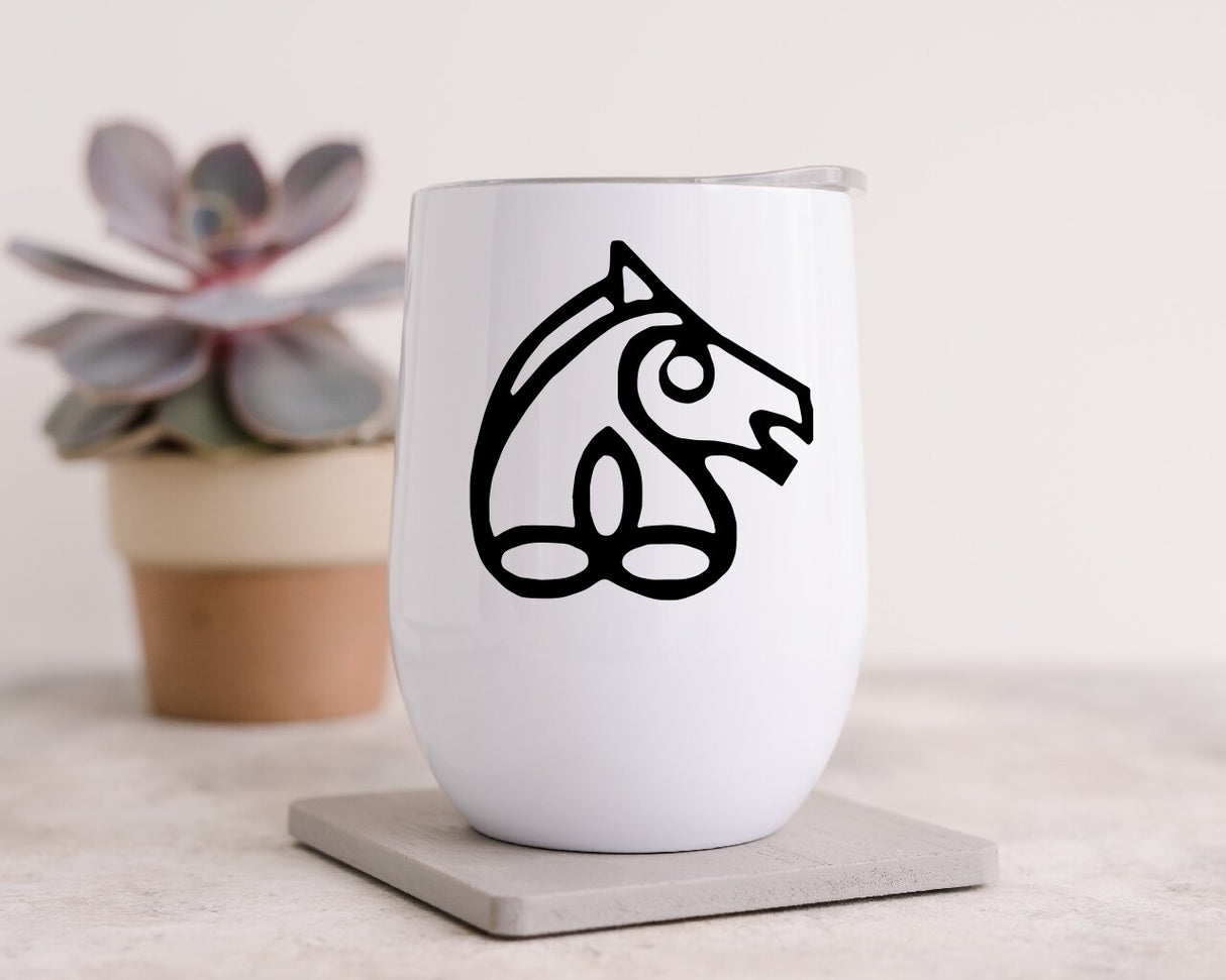 Irish Sports Horse Brand 12oz Insulated Wine Tumbler