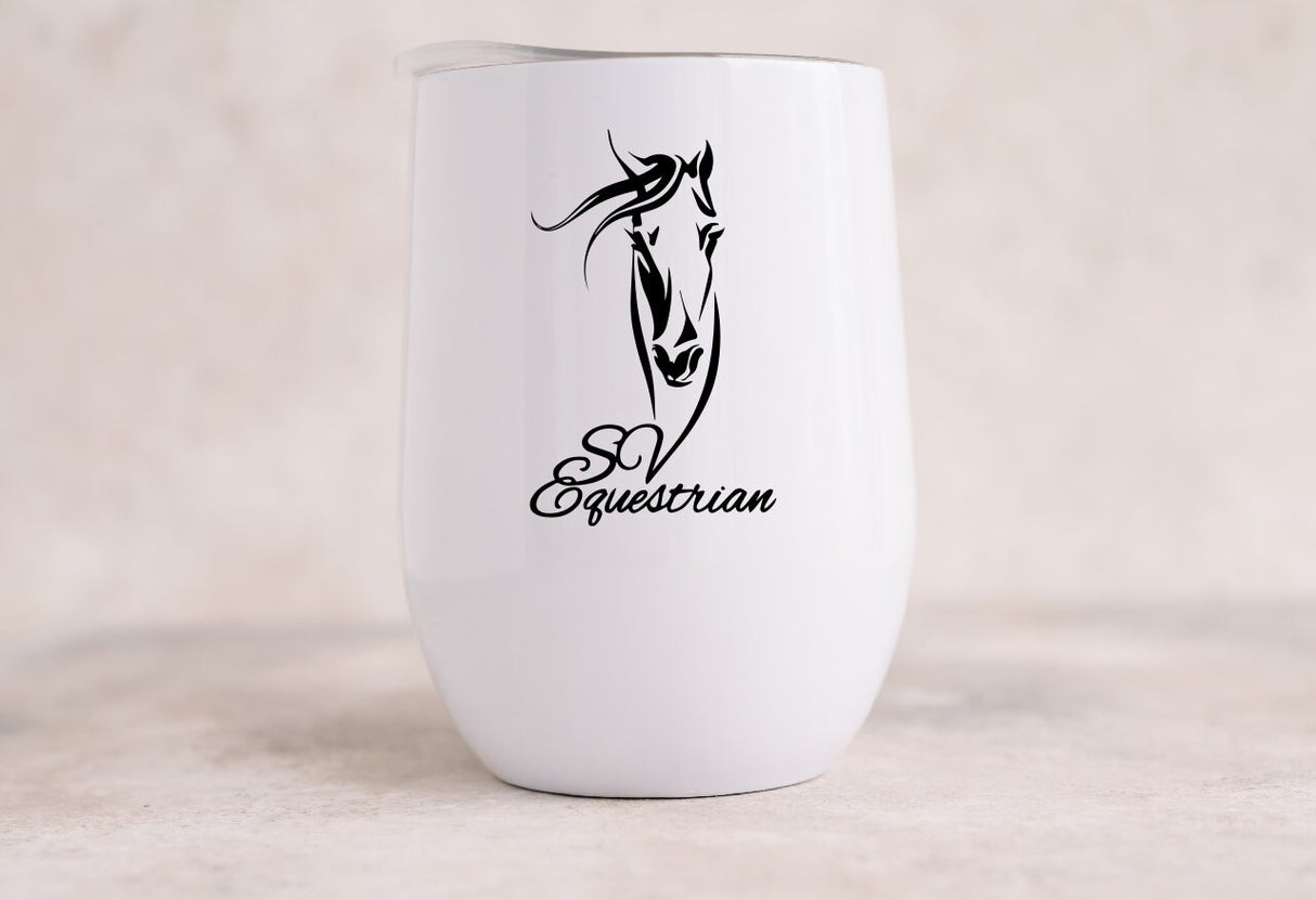 SV EQUESTRIAN 12oz Insulated Wine Tumbler