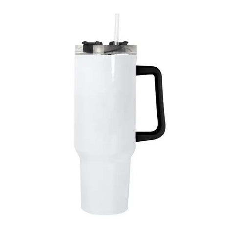 Straight Outta Money #RODEODAD - 40oz Double Insulated Travel Mug with Handle