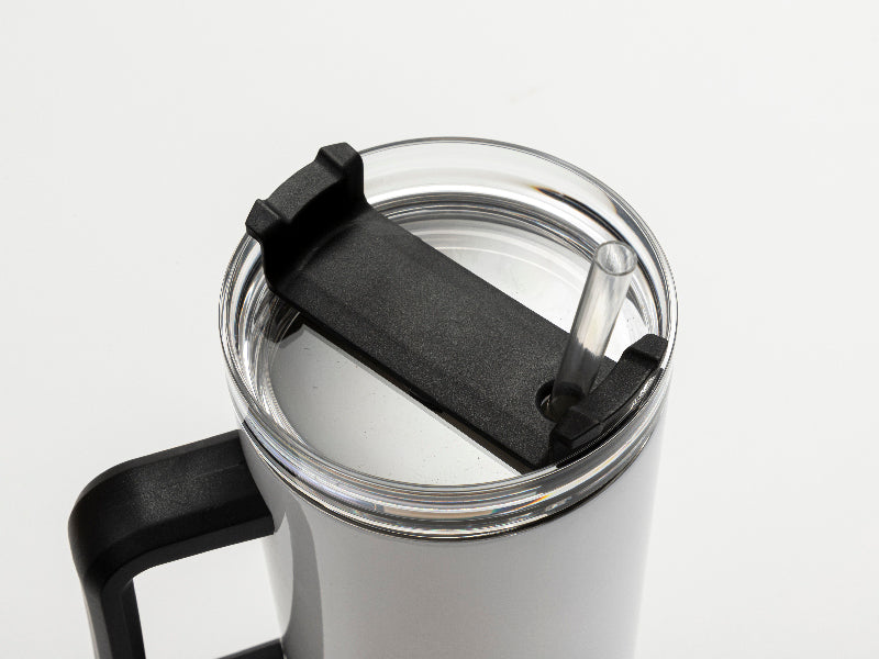 Straight Outta Money #RODEODAD - 40oz Double Insulated Travel Mug with Handle