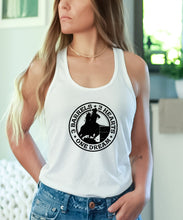 Load image into Gallery viewer, 3 Barrels, 2 Hearts, One Dream Distressed Tank Top
