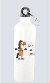 I Love Big Bays & I Cannot Lie - 750ml Aluminum Water Bottle With Screw Cap