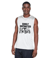 Easily Distracted By Horses Design 5 - Tank Top