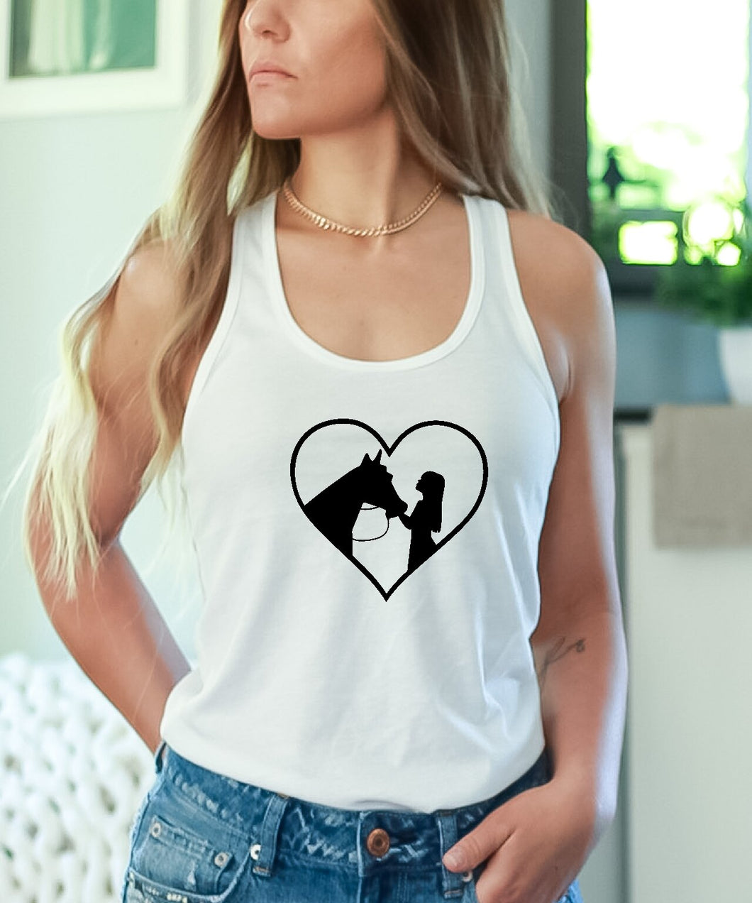 English Rider Design 2 Tank Top