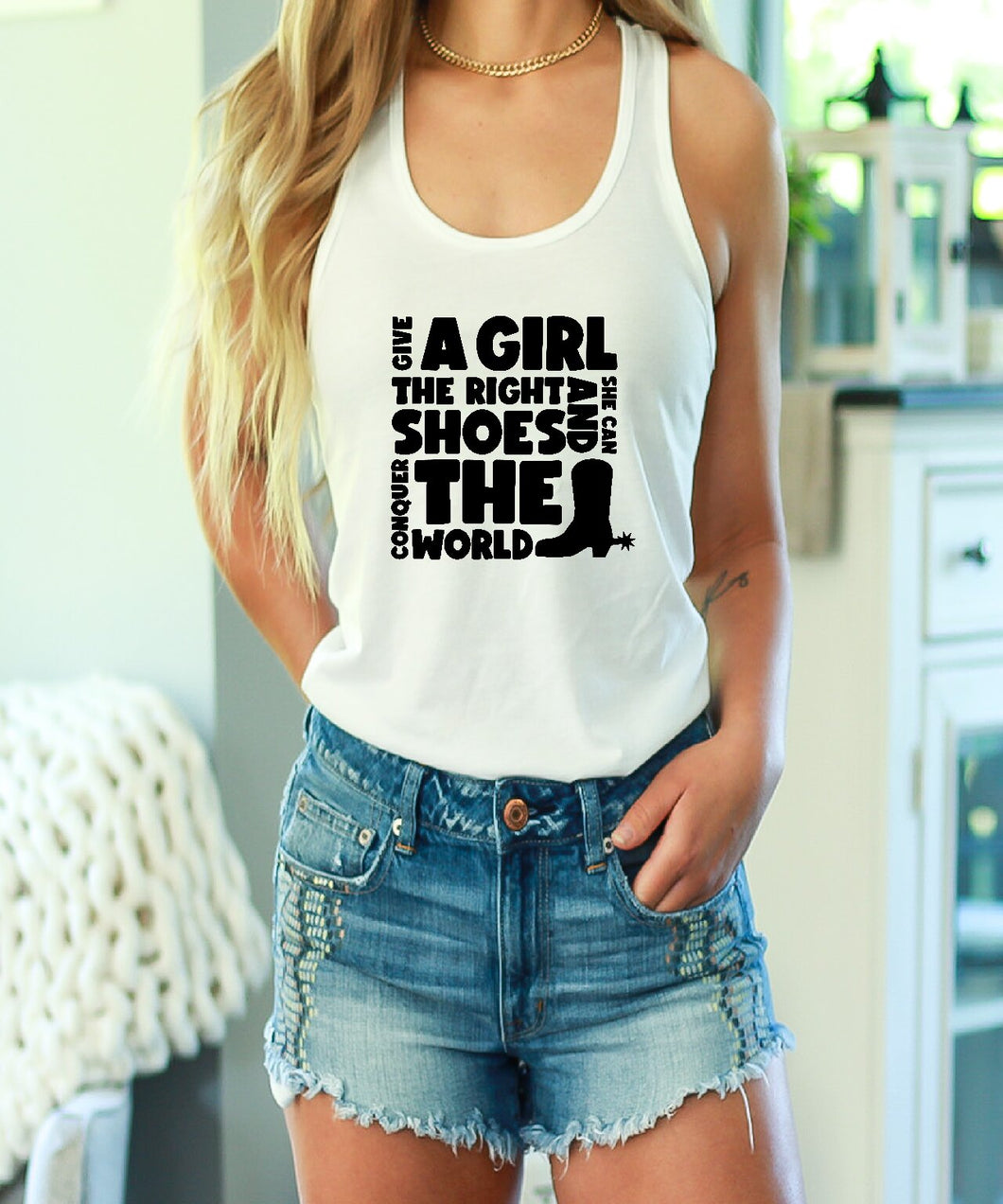 Give A Girl Design 1 Tank Top