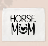 Horse Mum - Zipper Bags for Cosmetics, Pencils or Show Cash