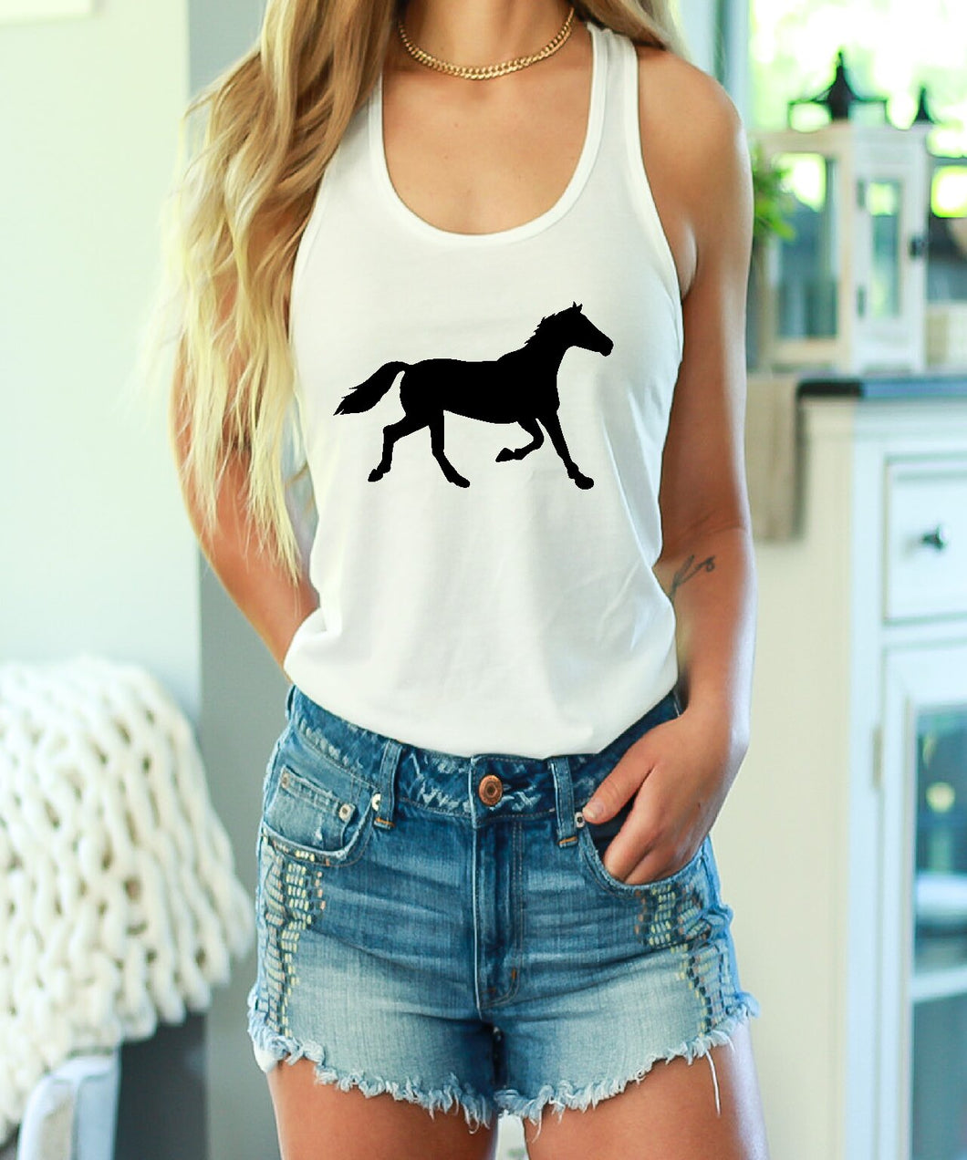 Horse Design 6 Tank Top
