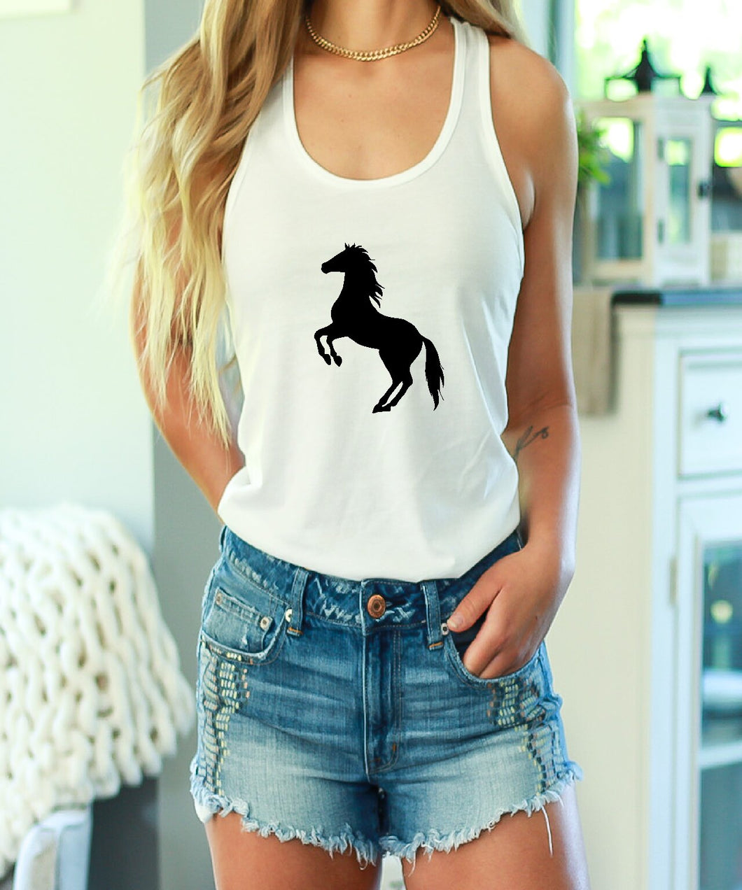 Horse Design 9 Tank Top