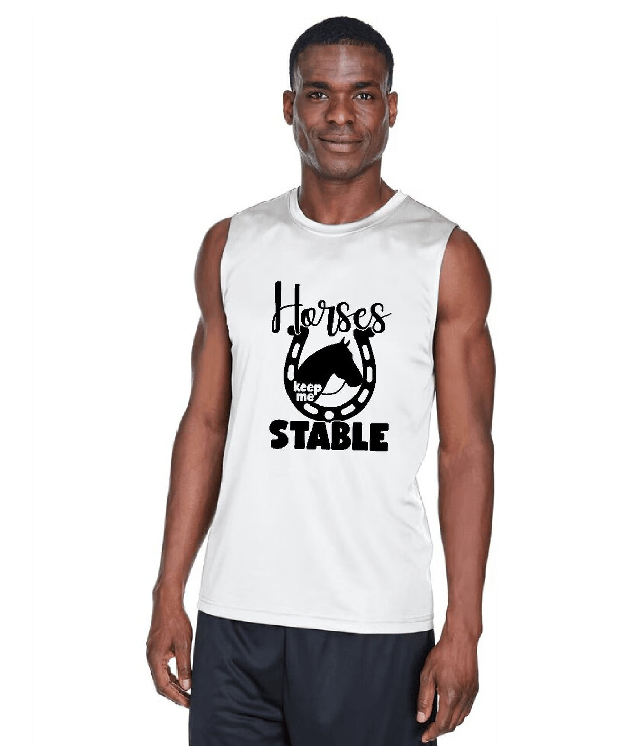 Horses Keep Me Stable Design 2 - Tank Top