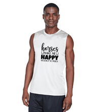 Load image into Gallery viewer, Horses Make Me Happy Design 1 Tank Top
