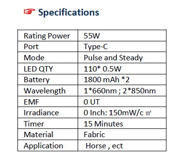 SV Equine Therapy ACTIVE Leg LED Light Therapy Boots – Red & Near-Infrared Relief for Tendon, Fetlock, Pastern & Coronary Band