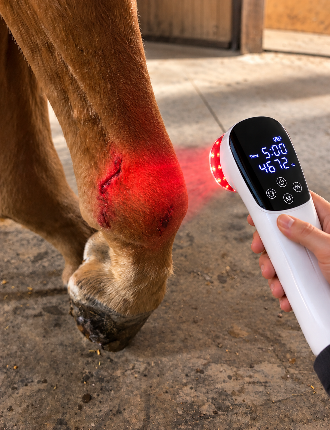 SV Equine Therapy Handheld Red & Near-Infrared LED Light Therapy Device