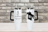 The Showjumper ~ Because The Fences Aren't Solid  - 40oz Double Insulated Travel Mug with Handle