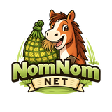NomNom Knotless Heavy-Duty Pony Overnight / Horse Day Hay Net