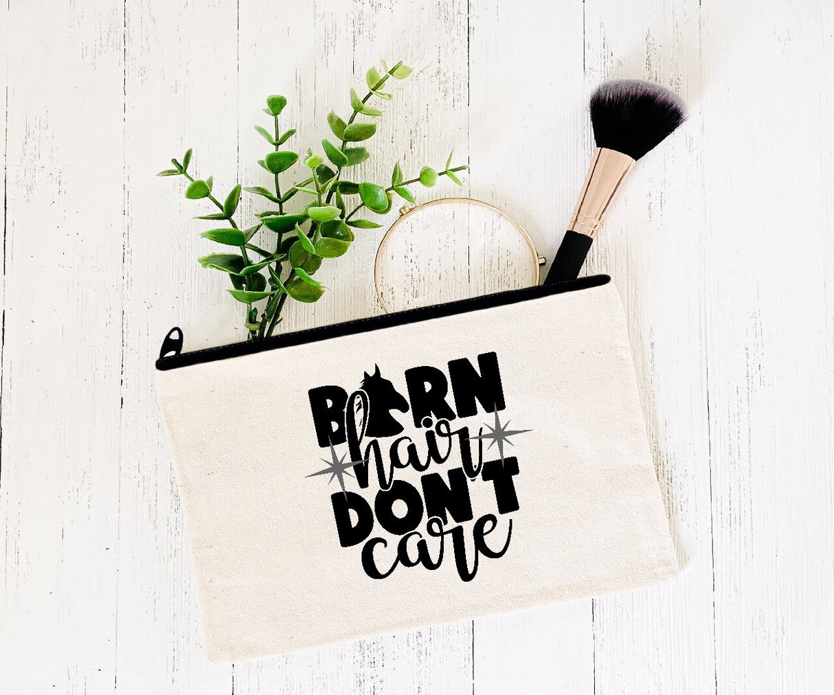 Barn Hair Don't Care - Zipper Bags for Cosmetics, Pencils or Show Cash
