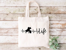 Load image into Gallery viewer, Barrel Racing Life Line - Tote Bag
