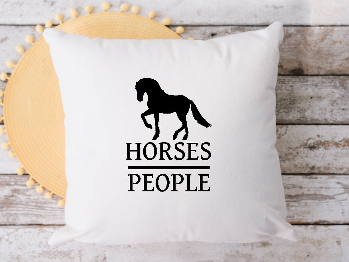 Horses Over People - Cushion Cover