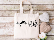 Load image into Gallery viewer, Hunter/Jumper Life Line - Tote Bag
