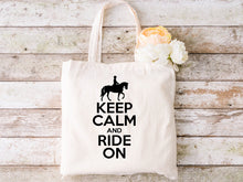 Load image into Gallery viewer, Keep Calm Ride On - Tote Bag
